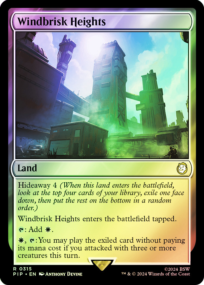Carta Magic: The Gathering - Windbrisk Heights (336/351) - Tierra De Comienzo, Rara, Edición Commander 2016
