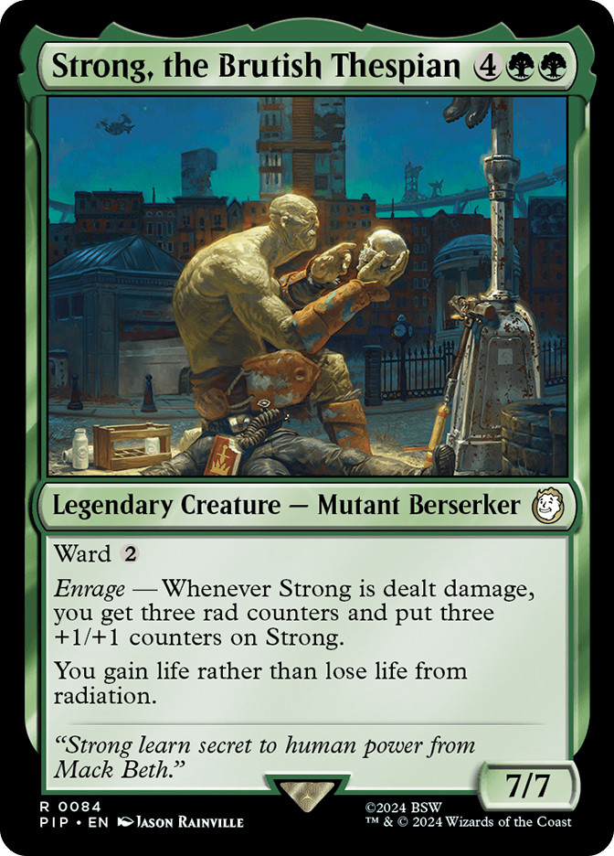 strong mtg cards Strong, the Brutish Thespian | Fallout Commander