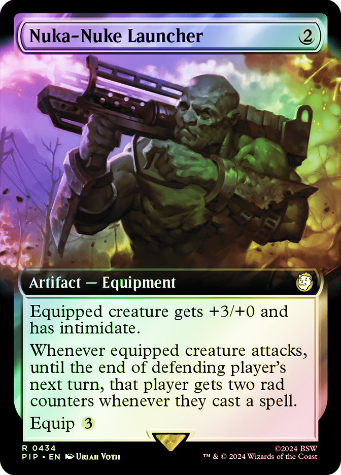 fallout gun card mtg Magic the Gathering Collector Booster Omega Pack create a Junk token Fallout Commanders 1 Of 3