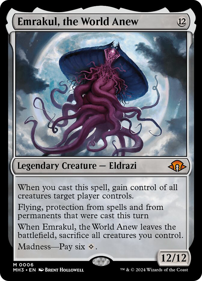 mtg emrakul commander deck Eldrazi ULTIMATE Colorless Tribal Four Legendary Commanders Kozilek Ulamog Magic When you cast this spell Emrakul, the World Anew Commander