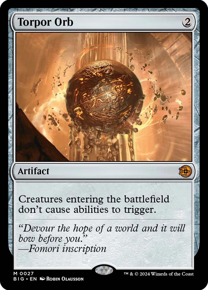 mtg orb cards Torpor Orb