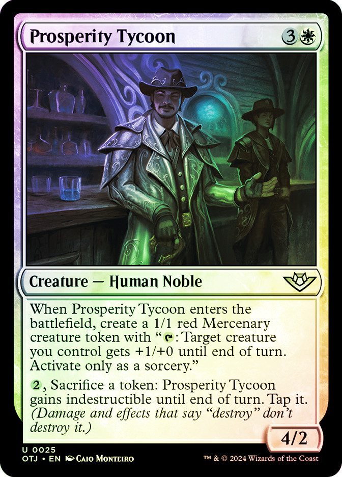 prosperity cards mtg thunder junction Magic: The Gathering Outlaws of Collector Booster (15 Magic Cards) : Toys & Games You may cast a spell with mana value X or less from your hand without paying its mana cost MTG Prosperity Tycoon (25/441) Outlaws