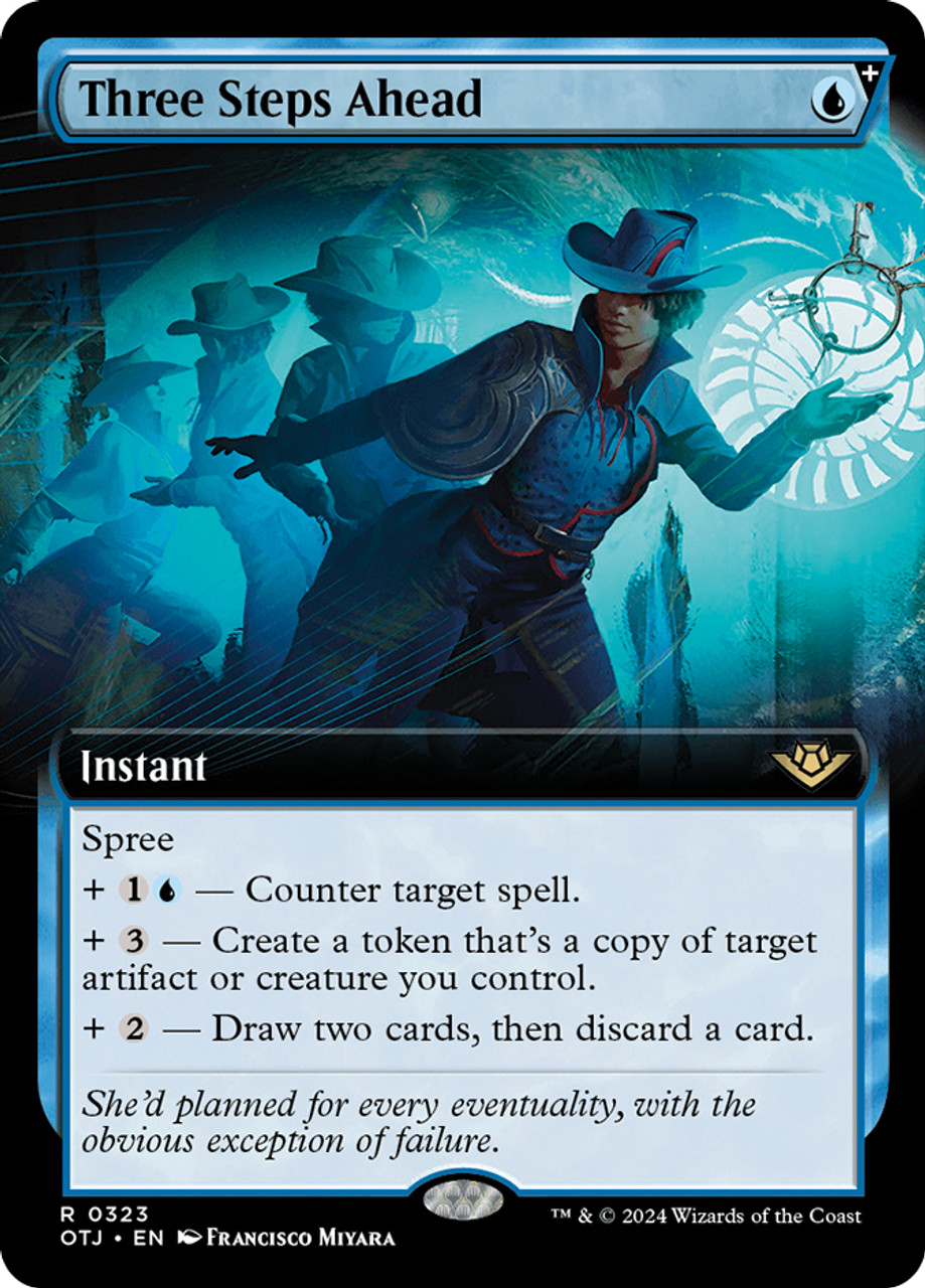 MTG 三歩先 Three Steps Ahead 拡張　foil 4枚　英語 Three Steps Ahead (Extended Art) | Outlaws of Thunder