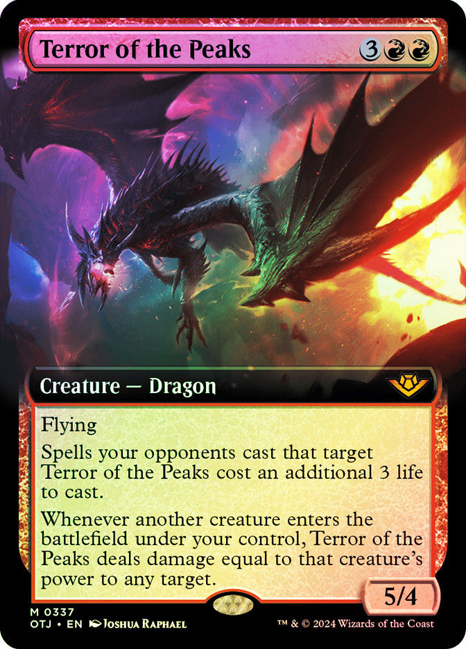 トレーディングカード MTG 峰の恐怖 拡張アート Foil M21