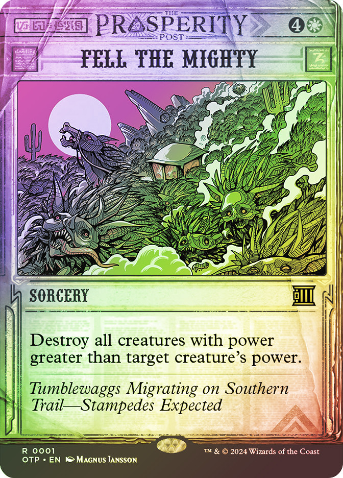 mtg prosperity post cards Path to Exile - Prosperity - Foil