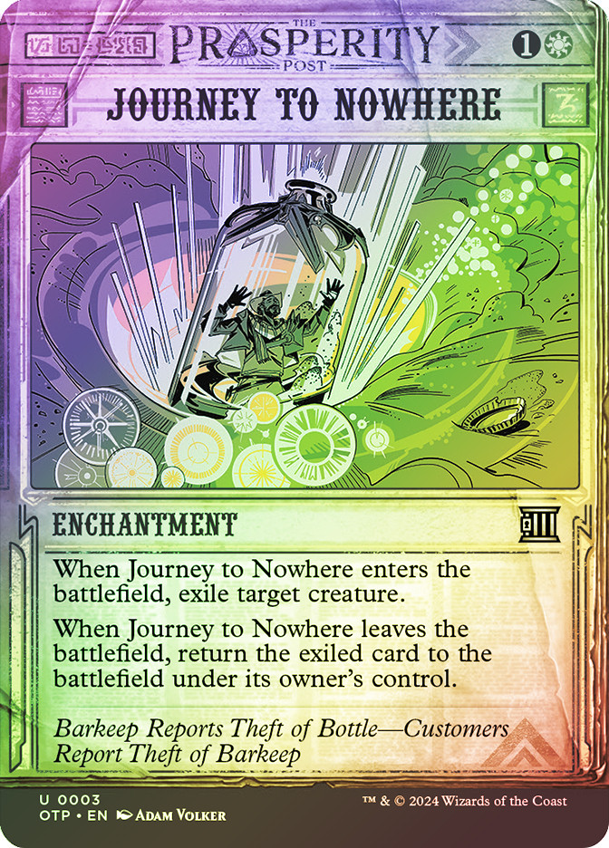 MTG 英語版 Journey to Nowhere | Breaking News | Star City Games