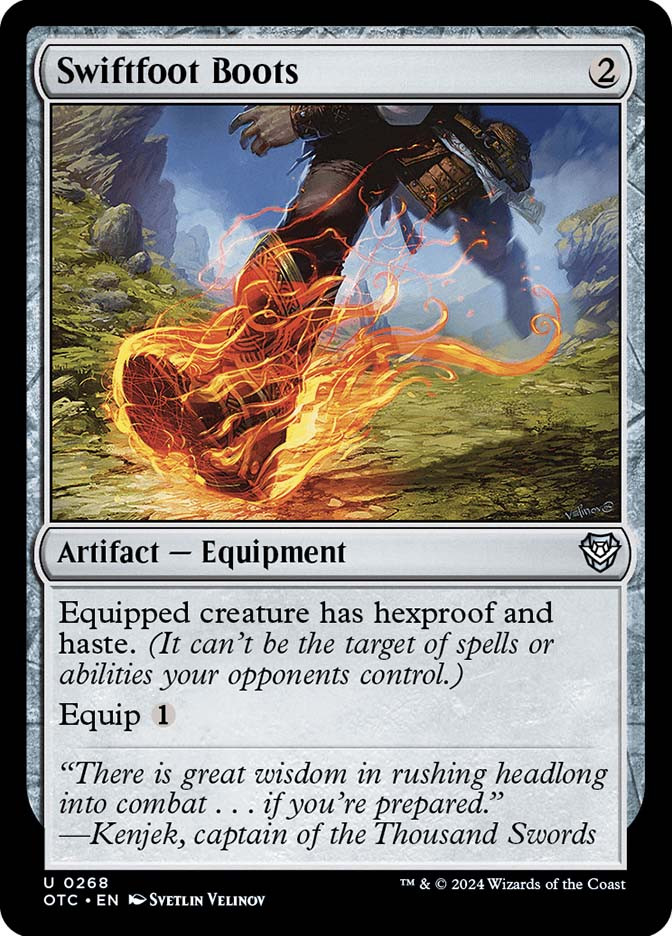 mtg cards like swiftfoot boots Uncommon Card :: :: Commander Legends Decks (It cant be the target of spells or abilities your opponents control Swiftfoot Boots Alternate Art MTG