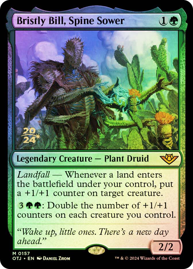 Bristly Bill, Spine Sower (Prerelease) (Outlaws of Thunder