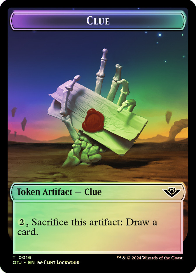 {Clue Token} // {Mercenary Token} | Outlaws of Thunder Junction | Star ...
