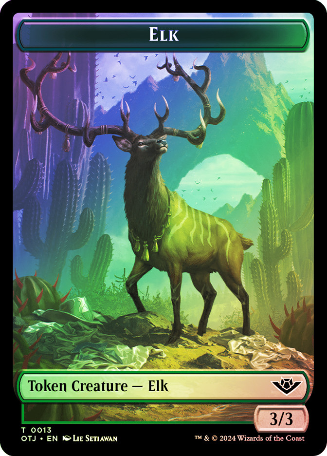 {Elk Token} // {Mercenary Token} | Outlaws of Thunder Junction | Star ...