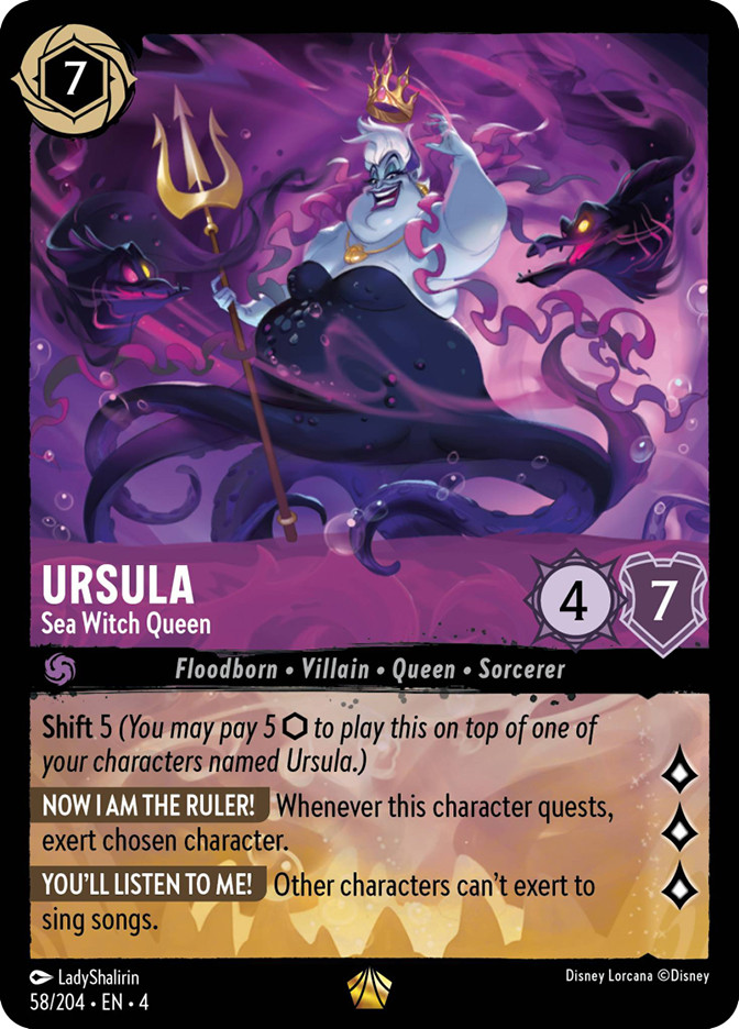 Ursula確認ページ② Ursula - Sea Witch Queen | Ursula's Return | Star City Games