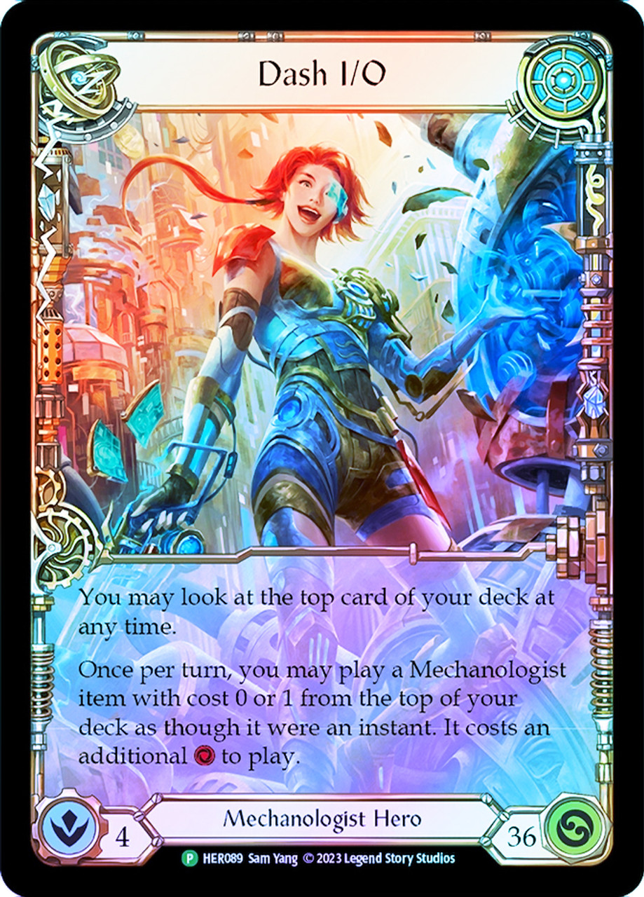 Dash I/O (Pro Quest) (Extended Art) | Promotional Cards (Cold Foil