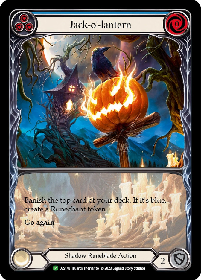 Jack-o'-lantern (Blue) (Halloween) | Promotional Cards | Star City