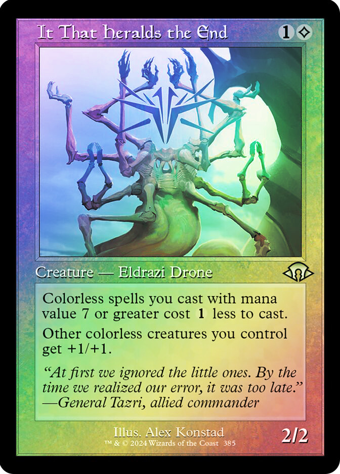 the end mtg card It That Heralds | Modern Horizons 3 Counter target activated ability The End (Card) | EDHREC