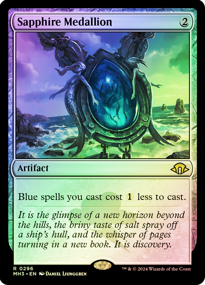 Sapphire Medallion Magic The Gathering Modern Horizons 3 100ct Deck Protector Sleeves main image 1