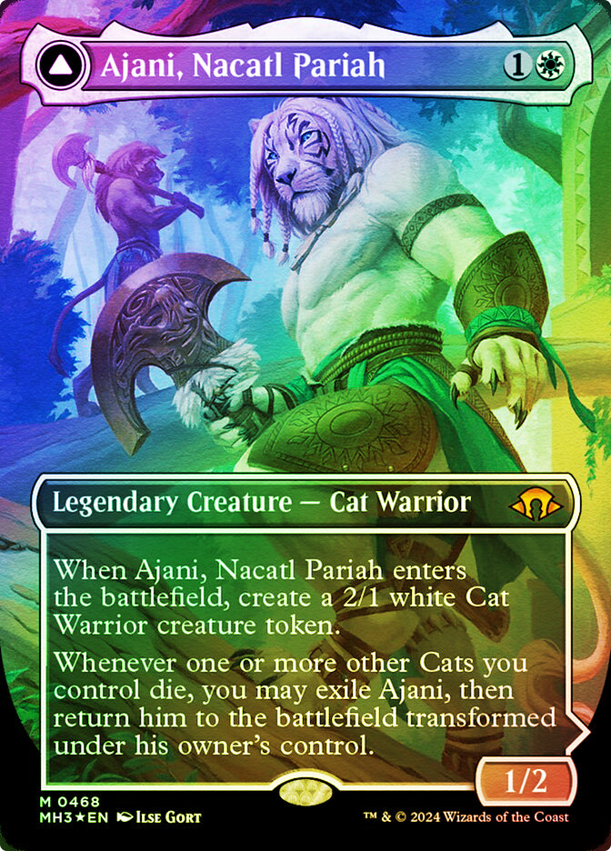 Ajani, Nacatl Pariah // Ajani, Nacatl Avenger | Modern Horizons 3