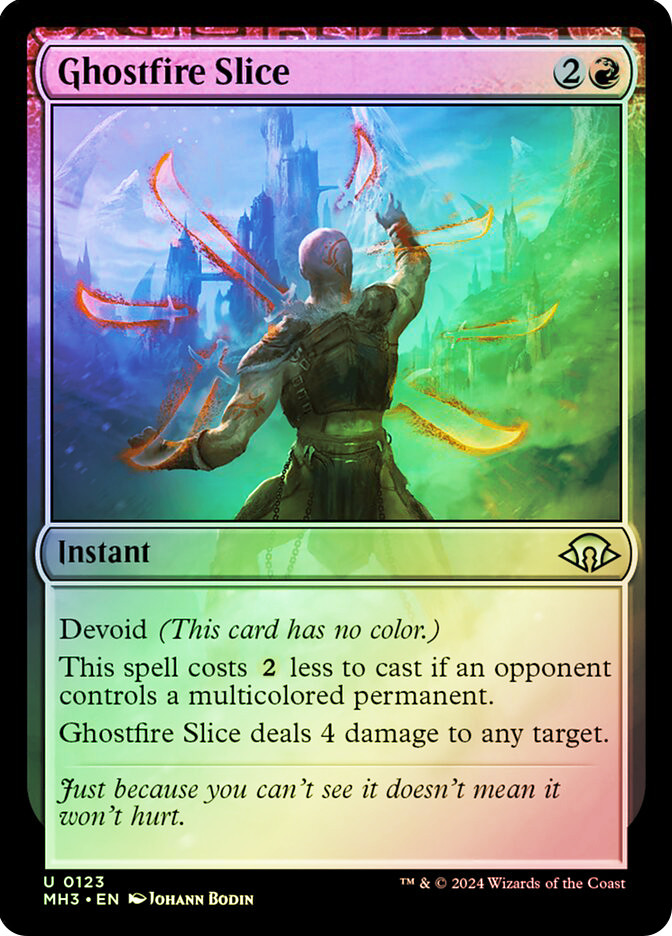 mtg ghostfire cards Magic The Gathering - Modern Horizons 3 - Slice Legendary Planeswalker  Ugin Rarity Ghostfire Slice | Modern Horizons
