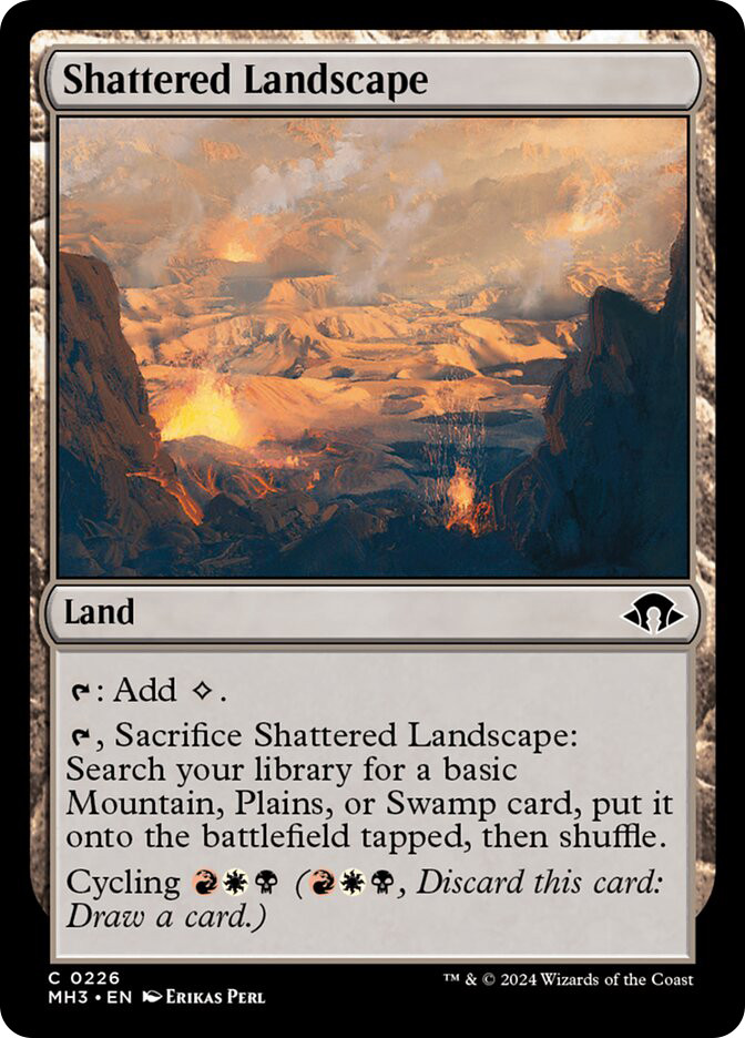 風景の変容　3枚セット　英語 Shattered Landscape | Modern Horizons 3 | Star City Games