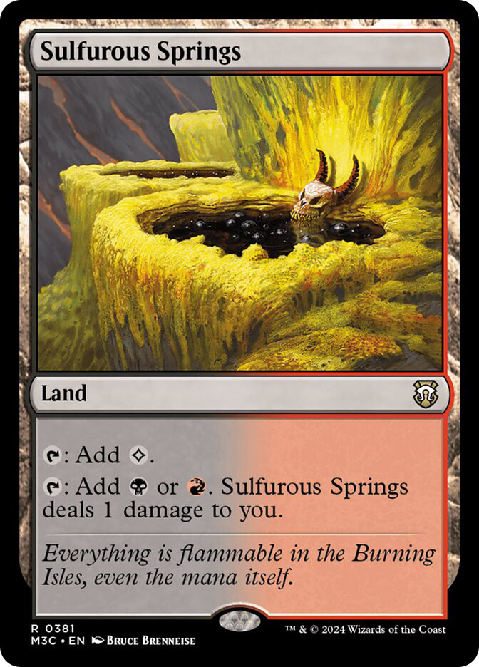 Mtg 硫黄泉 英語 foil Sulfurous Springs | Modern Horizons 3 Commander | Star City Games