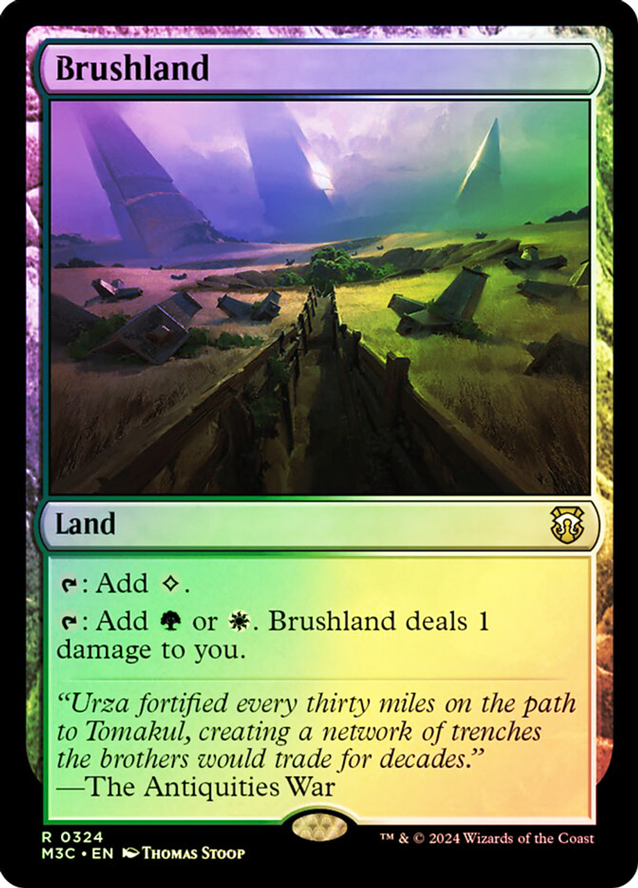 Brushland (Ripple Foil) | Modern Horizons 3 Commander - Alternate 