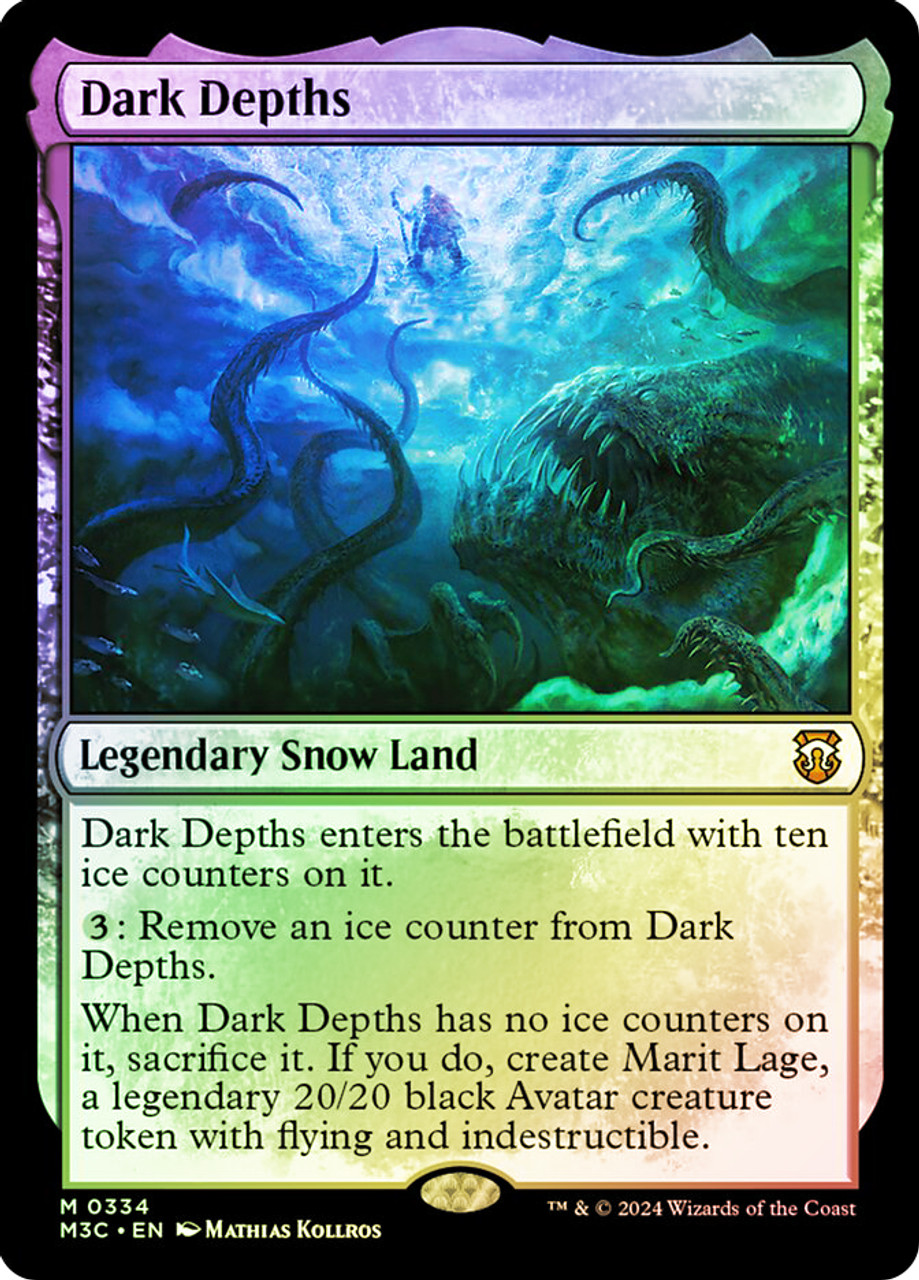 マジック：ザ・ギャザリング Dark Depths FOIL Dark Depths (Ripple Foil) | Modern Horizons 3 Commander