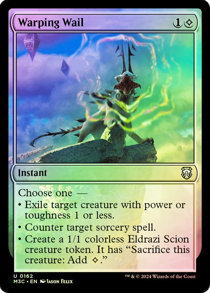 mtg foil cards warping Wail | Oath of the Gatewatch Chaos Warp | Universes Beyond:
