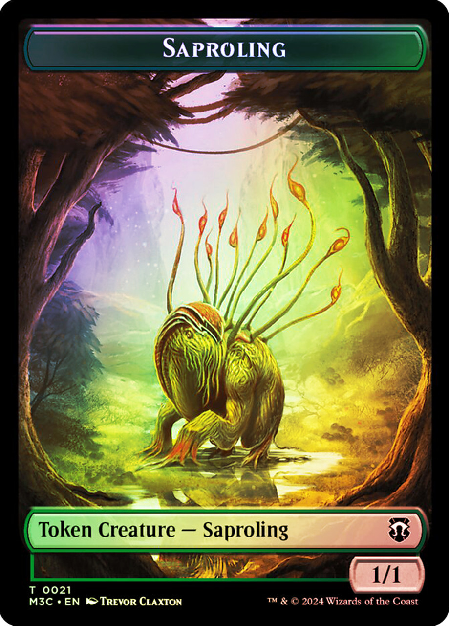 Saproling Token} // {Garruk, Apex Predator Emblem} (Ripple