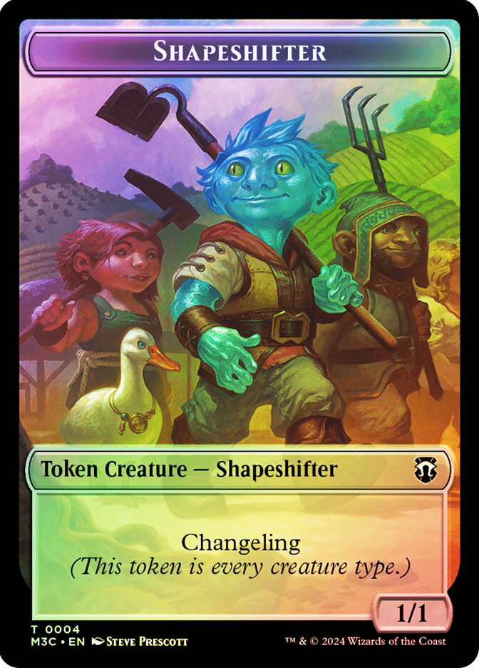 Shapeshifter Token} // {Copy Token} (Ripple Foil Front) | Modern