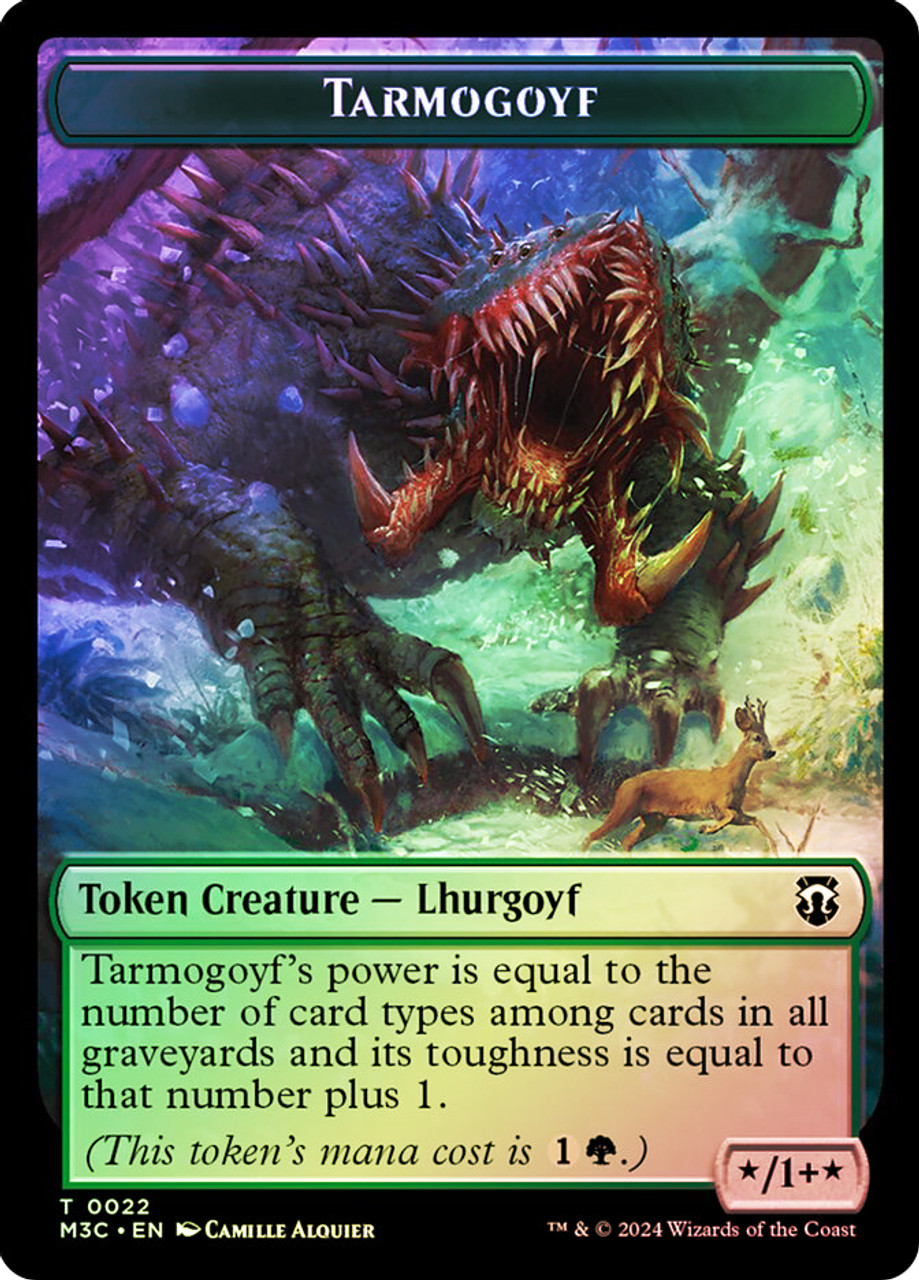Tarmogoyf Token} // {Goblin Token} (Ripple Foil Front