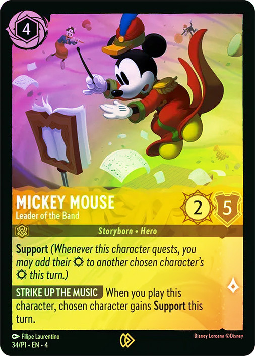Mickey Mouse - Leader of the Band (League) | Promotional Cards