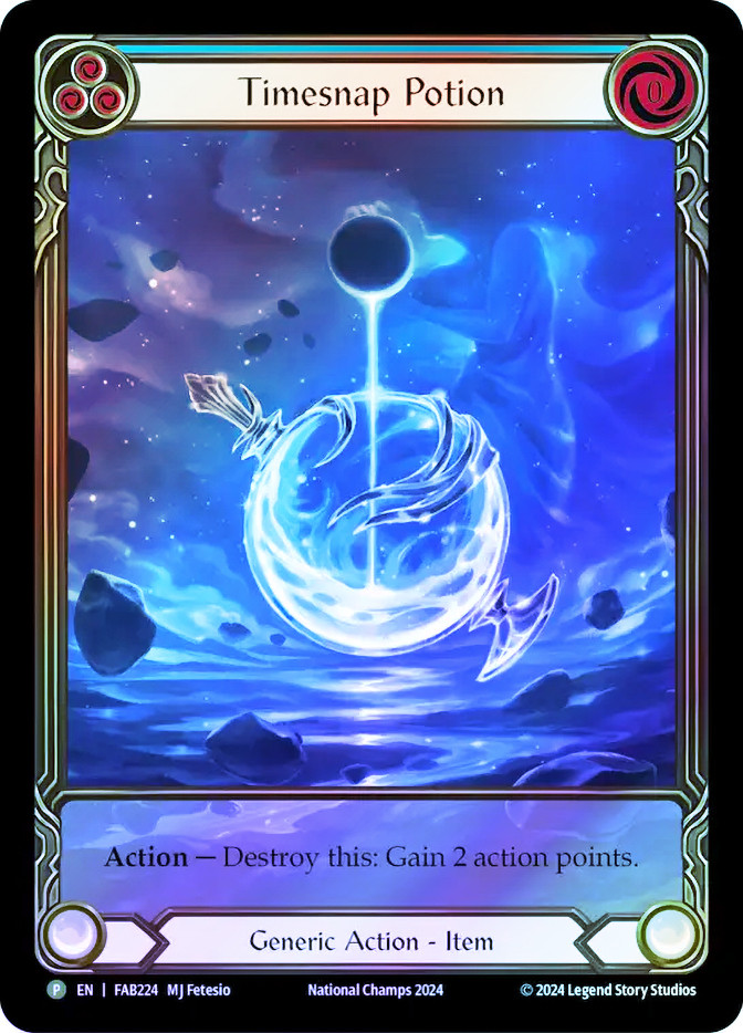 その他 FLESH AND BLOOD Timesnap Potion CF FAB Timesnap Potion (Nationals) | Promotional Cards | Star City Games