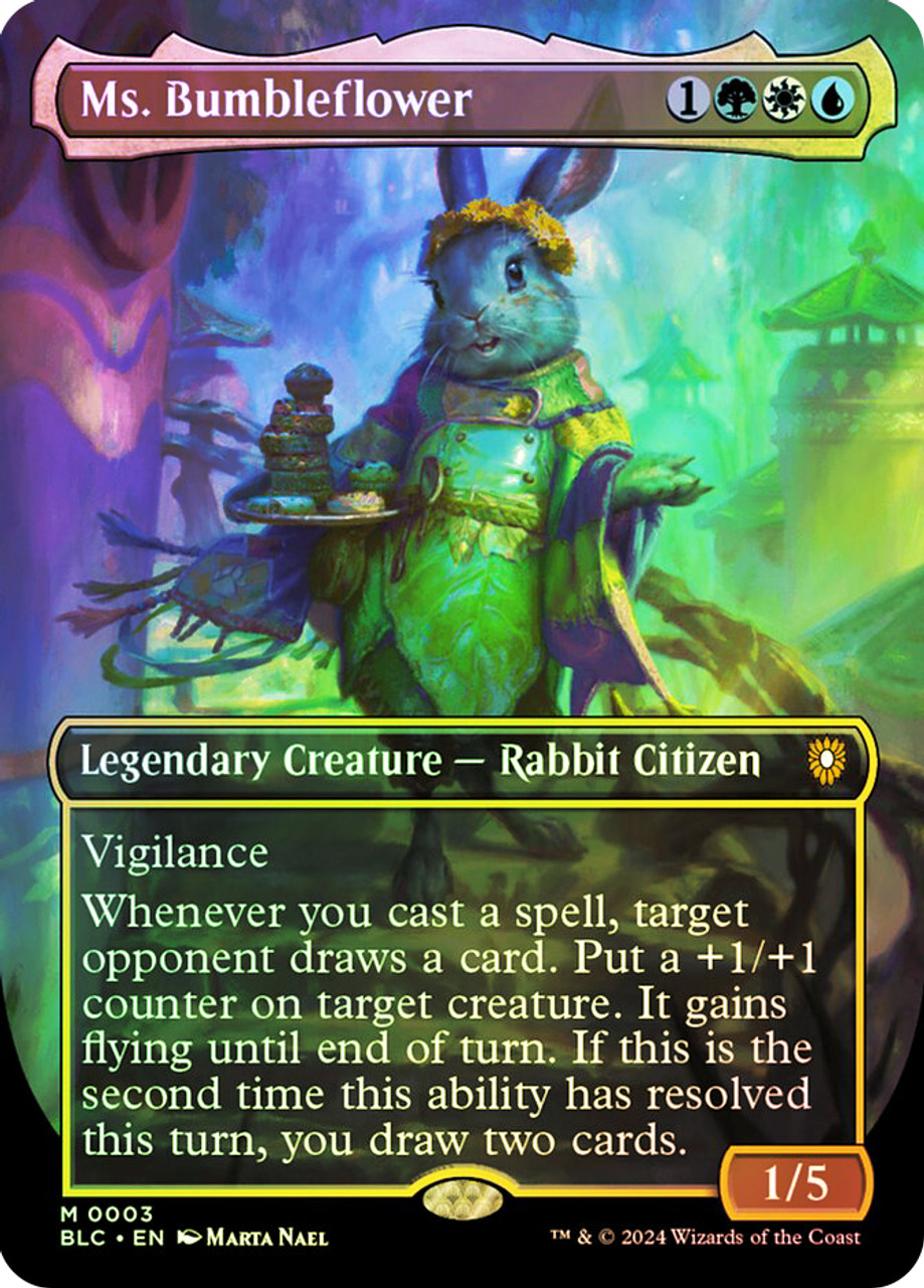 Ms. Bumbleflower (Borderless) | Bloomburrow Commander