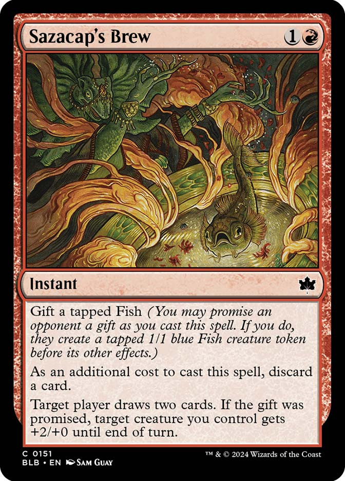 mtg gift a card bloomburrow MAGIC THE GATHERING: BLOOMBURROW: PRERELEASE KIT Art Basic Lands MTG Bloomburrow - Coiling Rebirth
