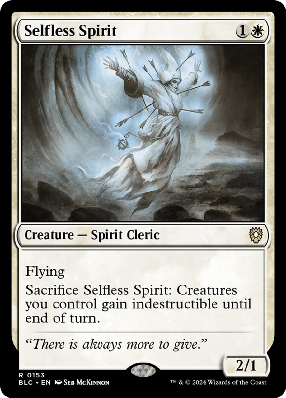 【MTG】Eternal Lotus: SEB MCKINNON Selfless Spirit | Bloomburrow Commander | Star City Games