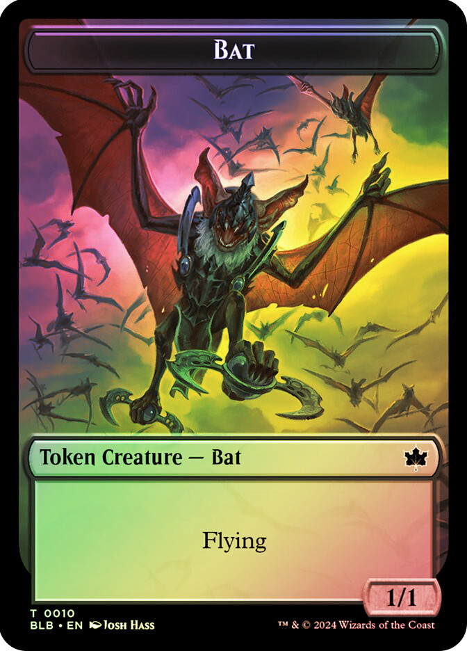 mtg cards that make bat tokens Token (1/1 - Flying) by Scott Murphy Rules Text: Bat creature token,