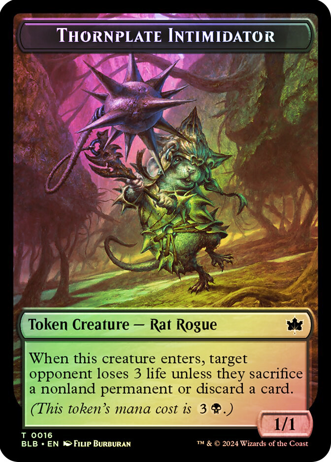 Otter Token} // {Thornplate Intimidator Token} | Bloomburrow | Star City  Games
