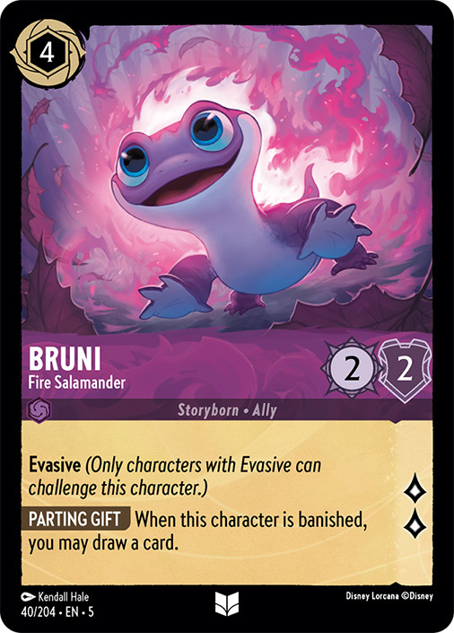 Disney Lorcana ブルーニ 火のサラマンダー Bruni - Fire Salamander | Shimmering Skies | Star City Games
