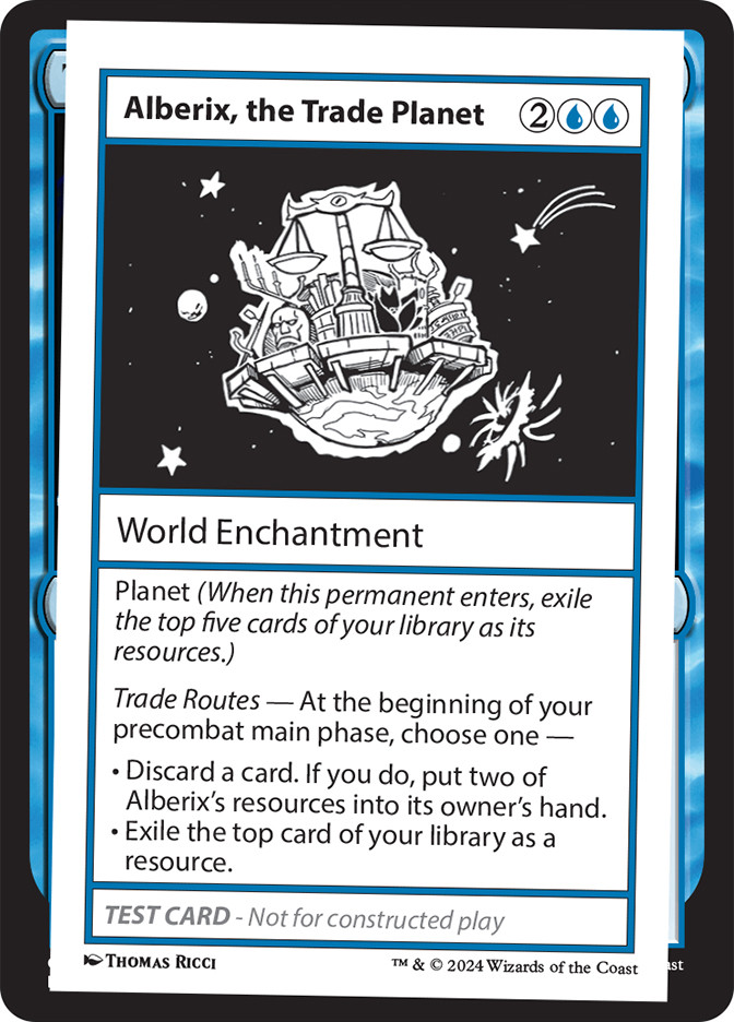 Alberix, the Trade Planet | Mystery Booster - Test Cards (No