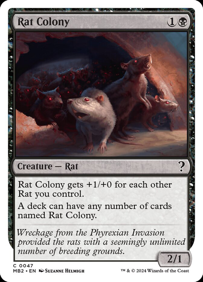 MTG ネズミの群棲 / Rat Colony SLD Foil 5枚セット Rat Colony | Mystery Booster 2 | Star City Games