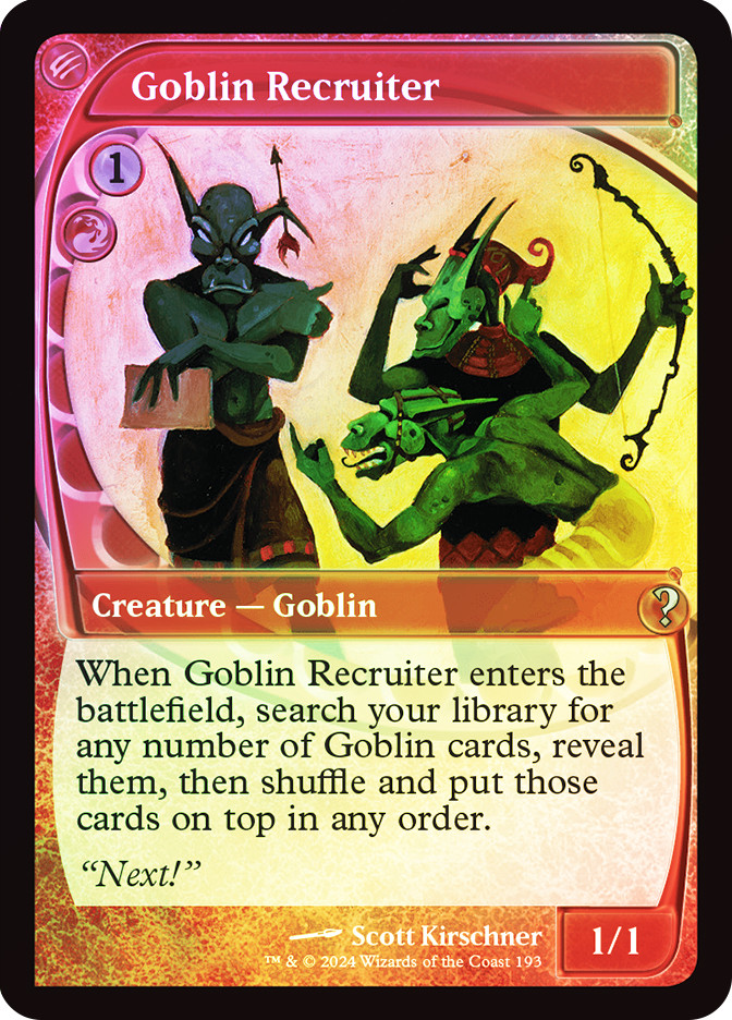 Goblin Recruiter | Mystery Booster 2 | Star City Games