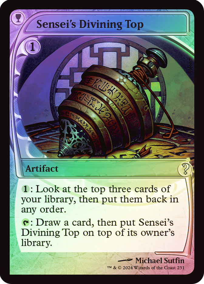 マジック：ザ・ギャザリング Sensei's Divining Top 2X2 MTG Sensei's Divining Top | Mystery Booster 2 | Star City Games