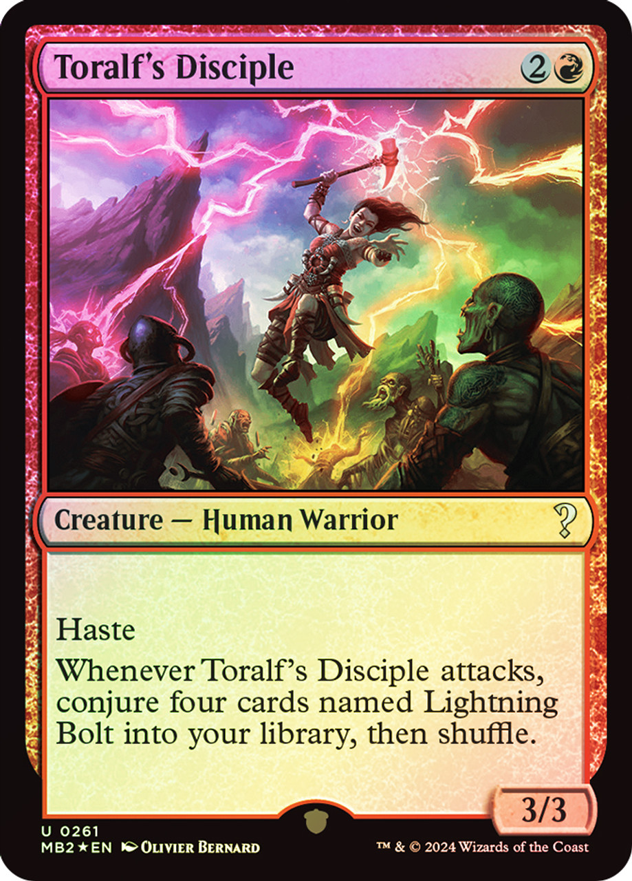 Foil【トラルフの信奉者/Toralf's Disciple】英語版 FOIL)トラルフの信奉者/Toralf's Disciple《英語》【Reprint