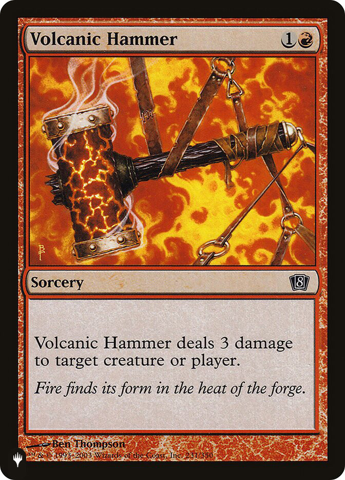 【チェリム】Volcanic 　３枚　英語　MTG Volcanic Hammer | Mystery Booster / The List | Star City Games