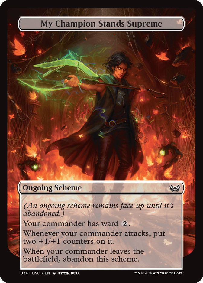 mtg archenemy commander scheme cards (20ct) Twenty Sided My Champion Stands Supreme |