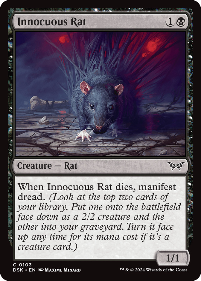best rat cards mtg Innocuous Rat | Duskmourn: House of Horror