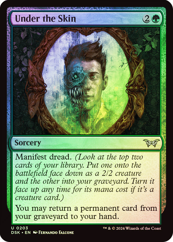 Mtg Duskmourn: House of Horror Uncommon Under the Skin #203