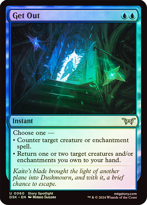 get out mtg card Get Out | Duskmourn: House of Horror