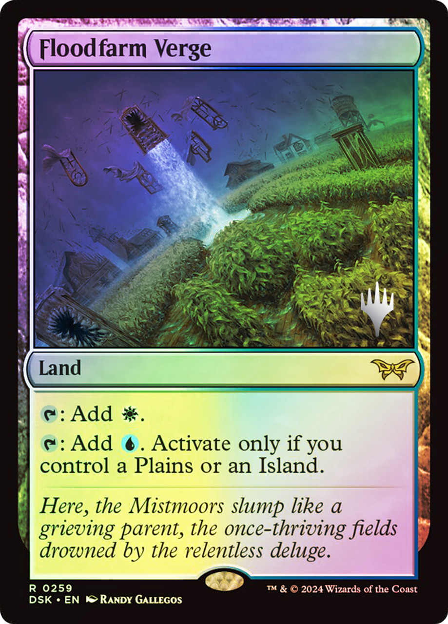 【マジック】◆mtg　フラッドファームの境界/Floodfarm Verge◆ Floodfarm Verge (Borderless) | Duskmourn: House of Horror