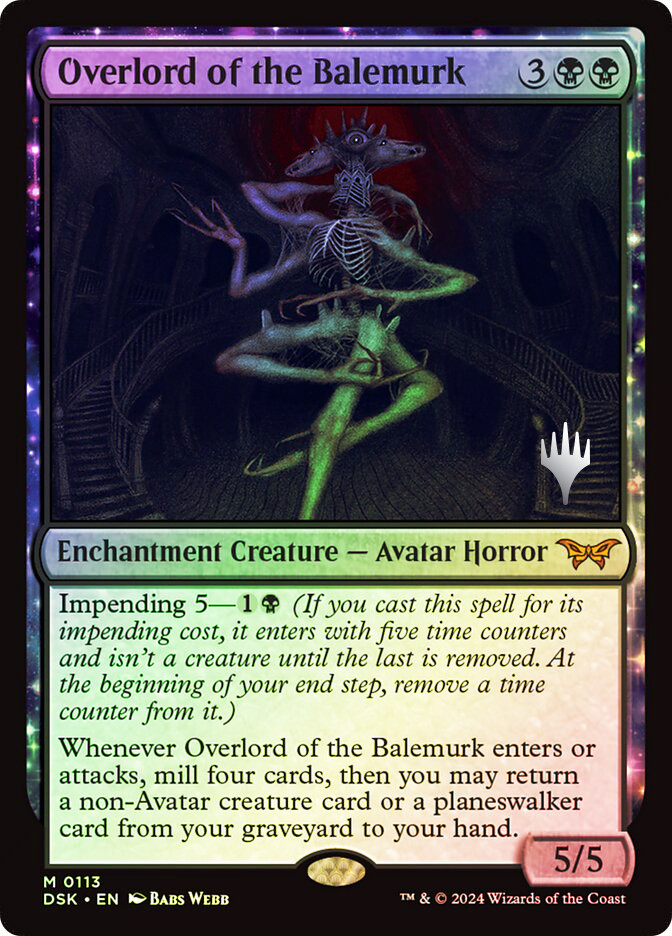 MTG - Overlord of the Balemurk 2枚セット Overlord of the Balemurk | Duskmourn: House of Horror Foil