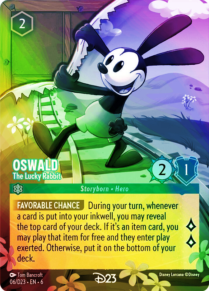 Oswald - The Lucky Rabbit (D23 Expo) | Promotional Cards | Star
